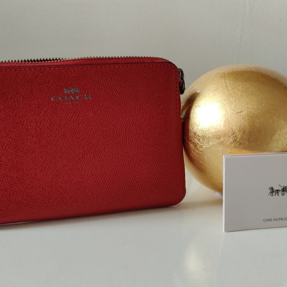 Red Coach wristlet